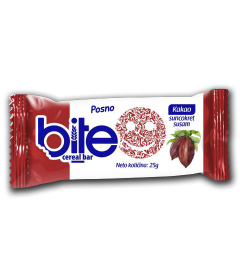 Integralne pločice BITE sa kakaom, suncokretom i susamom