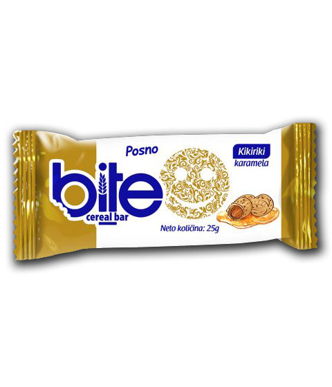 Integralne pločice BITE sa kikirikijem i karamelom