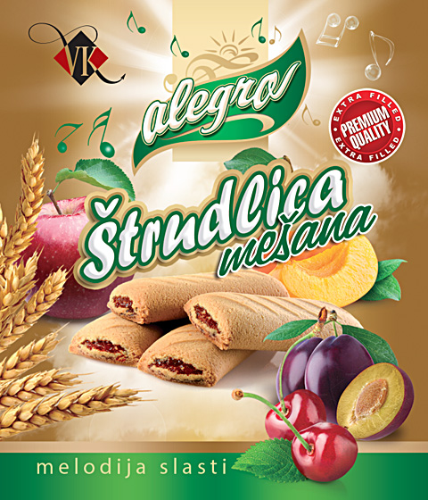 Štrudlica mešana
